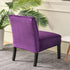 OBCREAT Armless Armless Accent Chair Cover,High Stretch Slipper Chair Slipcovers Soft Velvet Chair Covers with Elastic