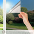 Filmgoo One Way Privacy Film | Window Tint for Home, Heat Control Anti UV Static Cling | Black Silver, 17.5 Inch X