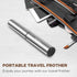 Rechargeable Milk Frother - 3 Speed Electric Coffee Foamer for Travel, Handheld Mixer for Latte, Cappuccino, Silver