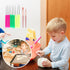 Cake Decorating Tool Set (15 Pcs),Cake Decorating Supplies Kit, Cookie Decorating Tools,Cookie Decoration Brushes Cookie Scriber Needles Sugar Stir Needles Elbow and Straight Tweezers (3 colors)