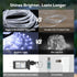 50FT 360 8 4 LED Waterproof Rope Lights Outside with Remote, Modes and Brightness Tube Lights for Christmas, Bedroom