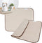 SINLAND Microfiber Dish Drying Mat - Super Absorbent Pad for Kitchen Counter, Large Size 16Inch X 18Inch, Beige 2 Pack