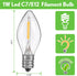 2 Pieces Accessory Cord with One LED Light Bulb Lamp Kit, 6Ft Christmas Village Lights Cord with On/Off Switch and
