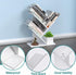 R RUISHENG 3 Tier Small Tree Bookshelf Storage Organizer Shelves Floor Standing Bookcase Desk Wood Storage Rack