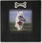 Lawrence Frames Wash Dog Frame with Bone Ornament, 4 by 4-Inch, Black