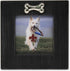 Lawrence Frames Wash Dog Frame with Bone Ornament, 4 by 4-Inch, Black