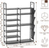 7 Closet, 24-28 Kottwca Tiers Shoe Rack Metal Shoe Organizer for Entryway Pairs Stackable Shoe and Boots Shelf Storage
