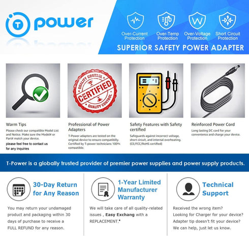 T Power 30v Charger for Miele Triflex Vacuum Cleaner HX1 Models 11423870, 11423880, 11423620, 11423630
