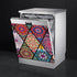 Mandala Flower Dishwasher Magnetic Cover, Beautiful Kitchen Decoration Bohemian Self Adhesive Magnet Panel