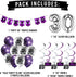 30th Birthday Purple Party Pack, Banner, Balloon, and Swirls for Birthday Decorations and Supplies