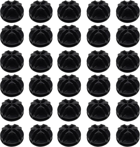 30Pcs Wire Cube Connectors - Plastic Grid Cube Organizer Connector for Modular Closet Storage & Wire Shelving (Black)