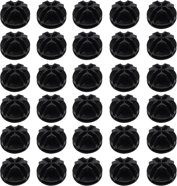 30Pcs Wire Cube Connectors - Plastic Grid Cube Organizer Connector for Modular Closet Storage & Wire Shelving (Black)