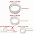 (48 Pack) Baseball Display Stand, Clear Baseball Ring, Round Display Stand for Golf Ball, Softball, Marbles