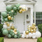 Green Balloon Garland Kit with 112pcs Sage and Olive Balloons, Gold Butterfly for Weddings and Birthdays