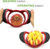 Stainless Steel Apple Corer and Slicer, Ergonomic ABS Anti-Slip Handle with 12 Sharp Blades, Large Size Cutter