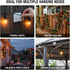 40 Pack Large Outdoor String Light Hooks - Reusable & Waterproof Adhesive Clips for Patio & Garden - Damage-Free, Clear