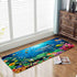 Bath Rugs Sponge Foam Absorbent, Soft for Bathroom and Kitchen (47x18 inches), Non Slip Bright 3D Print