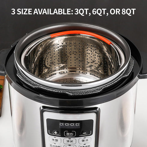Steamer Basket for Instant Pot, Stainless Steel Vegetable Steamer Basket Insert for 8qt Pots