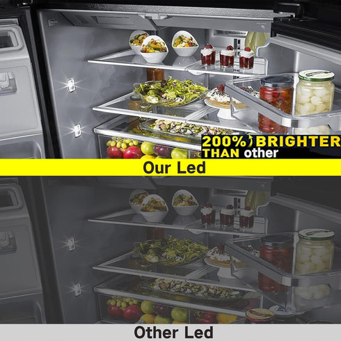 New Upgraded 2 Pack WR55X26671 LED Light Board Compatible for GE Refrigerator Replace PS11767930