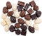 Hiawbon 30 Pcs Fake Chocolate Artificial Food Realistic Mixed Color Chocolate Models