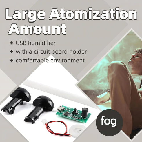 3Pcs USB Humidifier Module, 5V Atomization Circuit Board for DIY Incubation Experimental Equipment