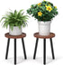 Vecxoty 2-Pack Wood Plant Stands Indoor, 16.7" Tall Plant Stand Outdoor Mid-Century Plant