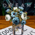 CATTREE Artificial Peony Bud Mixed Flowers, 4pcs Silk Fake Flowers Bouquet for Home Garden Office Decor