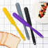 4pcs Silicone Spatula Set, Heat Resistant Non-Stick Baking Tools in 4 Colors for Mixing Batter