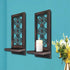Set 2 Room.(15 x6 ZOLAPI of Candle Sconces, Farmhouse Accent Wall Sconce, Caramel Color Candle Holder Wall Decorations