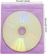 CD/DVD/BluRay Sleeves, Double-Sided Refill Plastic Sleeve for Storage Binders, 100 Pack (Purple)