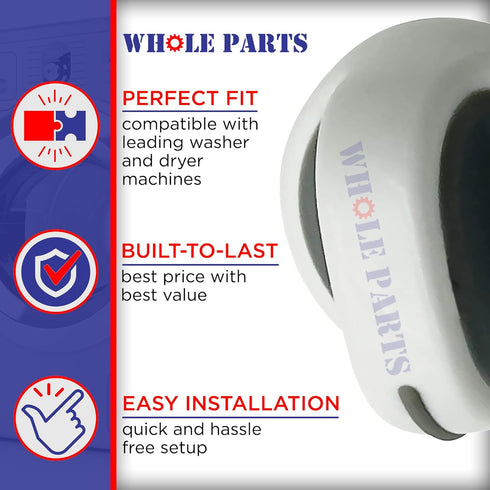 Whole Parts Washer and Dryer Control Knob Assembly Part# WP3402572 - Compatible with Kenmore & Whirlpool
