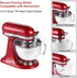 KitchenAid Pouring Shield with Removable Pour Spout, Fits 4.5-5 Quart Tilt-Head Stand Mixers, Splatter Guard