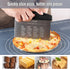Ourokhome Dough Pastry Bench Cutter Scraper, Stainless Steel Pizza Cutter, 2 Pack, Black