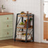 3-Tier BF303CJ01 HOOBRO Ladder Shelf, Bookshelf, Corner Bookcase, Small Bookshelf with Metal Frame, for Living Room