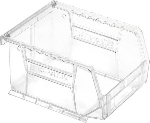 Hudson Exchange 5-1/2" x 4" x 3" Plastic Stackable Storage Bin and Hanging Container (Crystal Clear)