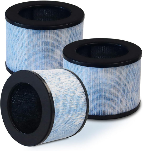 3 Pack MK06 MK01 Filter Replacement for AROEVE MK01 MK06 MG01JH and ToLife TZ-K1, H13 True HEPA Filter