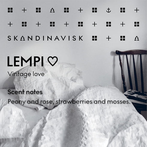 Skandinavisk LEMPI 'Love' Mini Scented Candle, Fragrance Notes: Peony, Rose, Strawberries, and Mosses (2.3 oz)