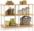 Furinno 3-Tier Double Size Storage Display Rack, Beech/White, Model 99130BE/WH
