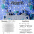 300LED 8 9.8x9.8ft JMEXSUSS Christmas Curtain Lights Plug in with Remote, Blue and White Christmas Lights Indoor