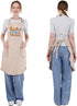 Fairy's Gift Funny Cooking Aprons for Women, Embroidered Cute Baking Apron with Pockets