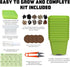 10 Set Meekear Herb Seeds Garden Starter Grow Kit with Green Pots, Markers, Soil Discs, Watering, Herb Clipper
