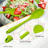 4 Pcs Silicone Spoons for Cooking, 10.6'' Large Mixing Spoon Set for Stirring, Mixing, Serving