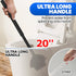 Denvlex 4-Piece Set, Set,Bathroom Combo,Black20inch Toilet Brush and Plunger Extended Handle Plunger,Toilet Bowl Brush