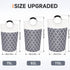 Large Laundry Basket Laundry Hamper Bag Washing Bin Clothes Bag Collapsible Tall With Handles Waterproof Travel Bathroom College Essentials Storage For College Dorm, Family (Grey)82L by Fabspace