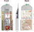 Hanging Gift Wrapping Paper Storage - 40"X17" Grey Double-Sided Christmas Wrapper Bag Container for Closet Organization