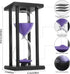30/45/60 (30 Hourglass Sand Timer,Black Wooden Minute Sandglass Timer for Home,Desktop,Classroom Kitchen Restaurant