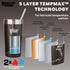 Healthy Human 20oz Stainless Steel Tumbler with Straw & Lid - Eco-Friendly Travel Cup, Black Onyx