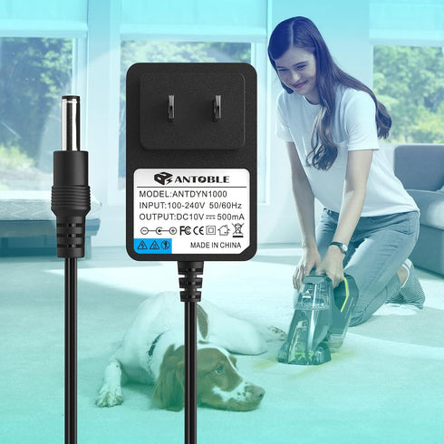 ANTOBLE 1611736 Charger for Bissell Pet Stain Eraser 2003, Power Adapter for 20037 2054 2164A 2002