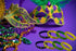 48 Pack Mardi Gras Party Favors, Rubber Bracelets, Carnival Birthday Party Supplies, Goodie Bag Stuffers