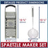 Skimmer Set Premium Grade Stainless Steel Spaetzle Maker with Comfort Grip Handle, Stainless Steel Spider Strainer